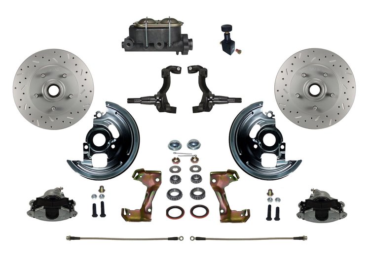 GM A/F/X-Body Front Disc Brake Conversion Kit w/Stock Height Spindles