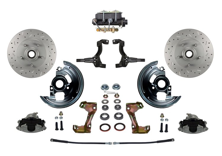 GM A/F/X-Body Front Disc Brake Conversion Kit w/Stock Height Spindles