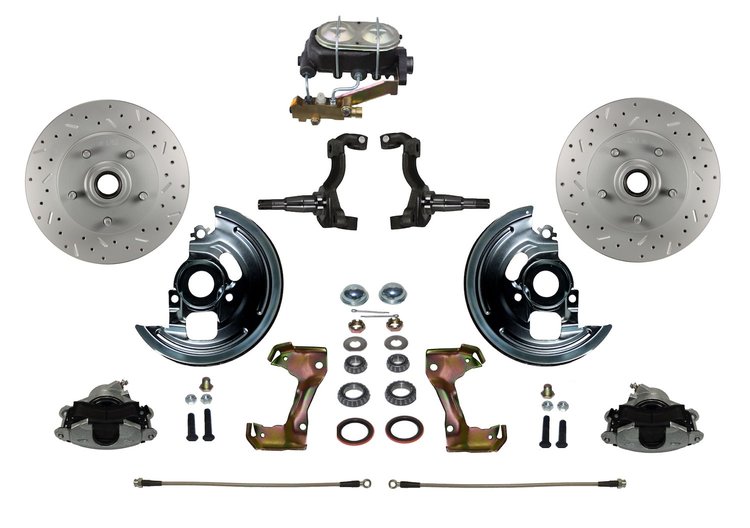 GM A/F/X-Body Front Disc Brake Conversion Kit w/Stock Height Spindles