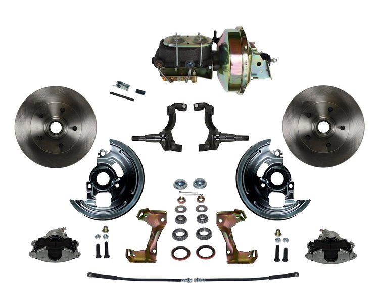 GM A/F/X-Body Front Disc Brake Conversion Kit w/Stock Height Spindles