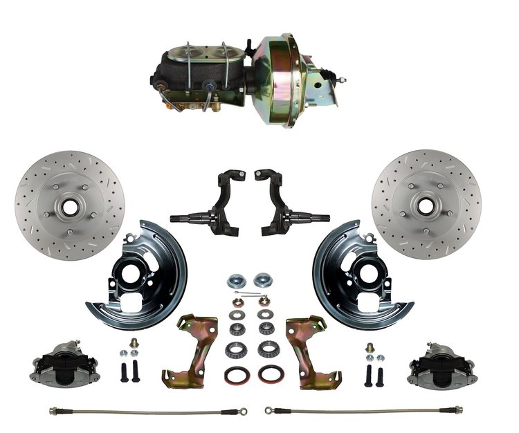 GM A/F/X-Body Front Disc Brake Conversion Kit w/Stock Height Spindles