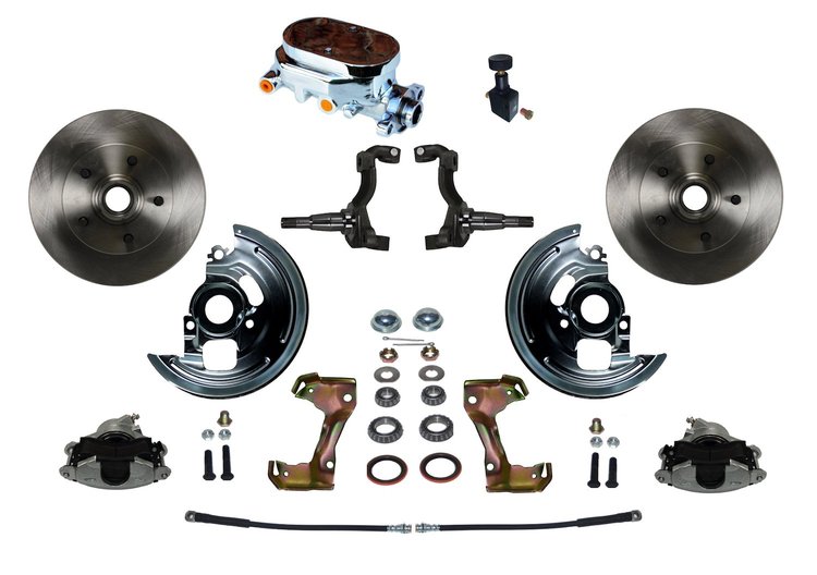 GM A/F/X-Body Front Disc Brake Conversion Kit w/Stock Height Spindles