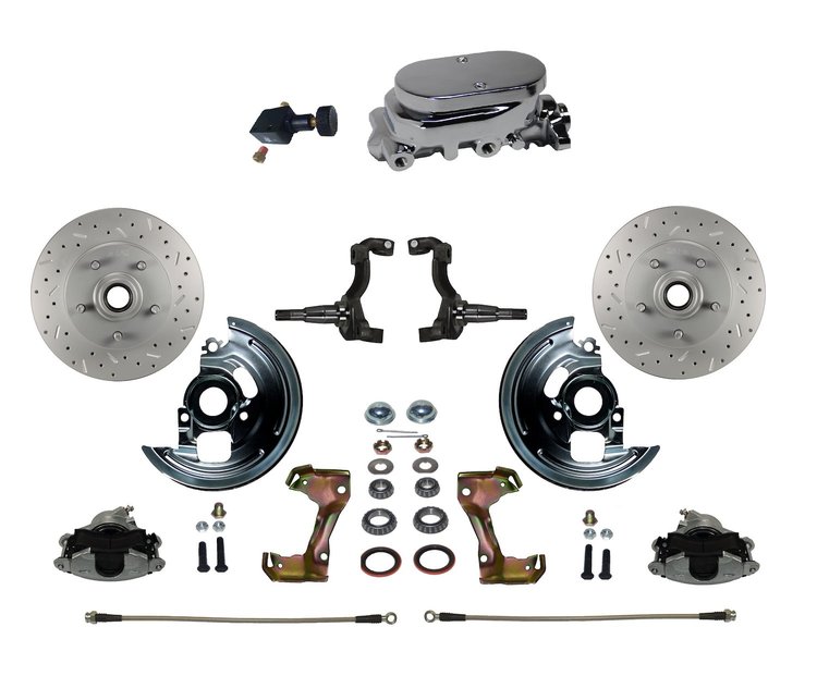 GM A/F/X-Body Front Disc Brake Conversion Kit w/Stock Height Spindles