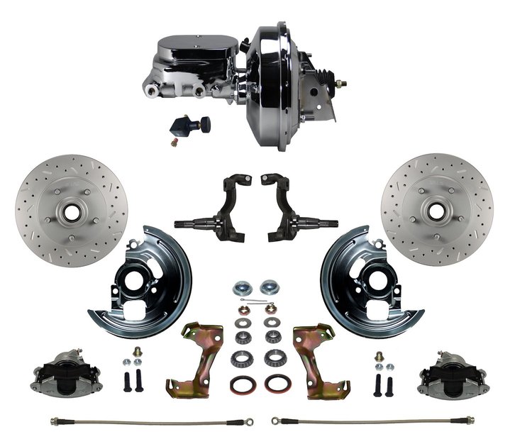 GM A/F/X-Body Front Disc Brake Conversion Kit w/Stock Height Spindles