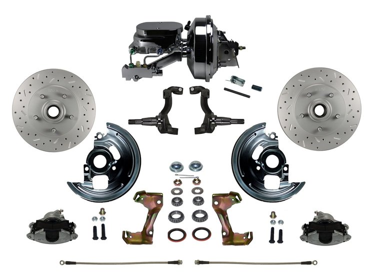 GM A/F/X-Body Front Disc Brake Conversion Kit w/Stock Height Spindles