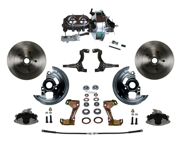 GM A/F/X-Body Front Disc Brake Conversion Kit w/Stock Height Spindles