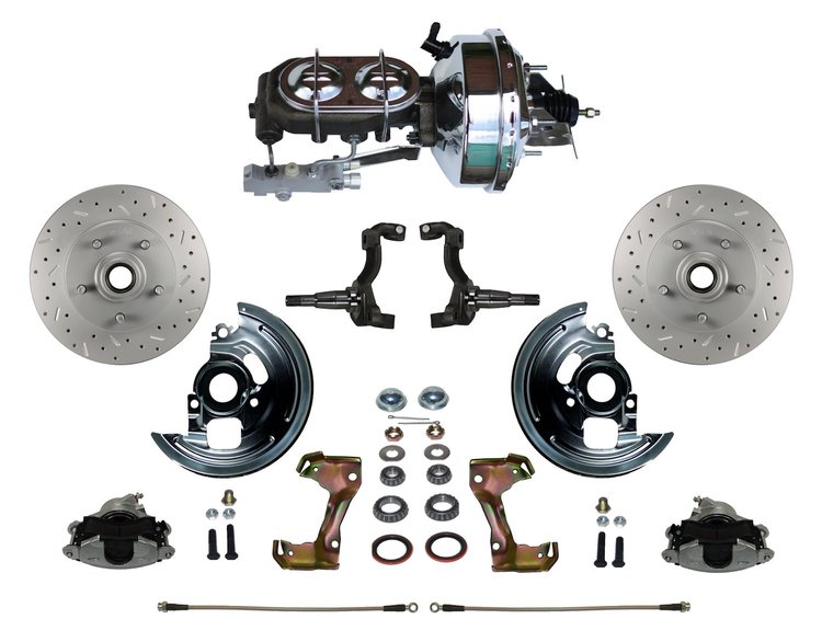 GM A/F/X-Body Front Disc Brake Conversion Kit w/Stock Height Spindles