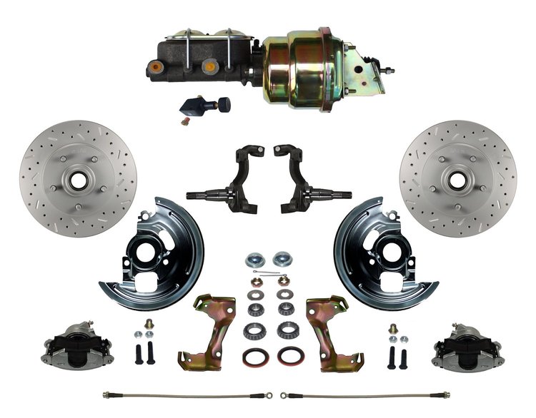 GM A/F/X-Body Front Disc Brake Conversion Kit w/Stock Height Spindles