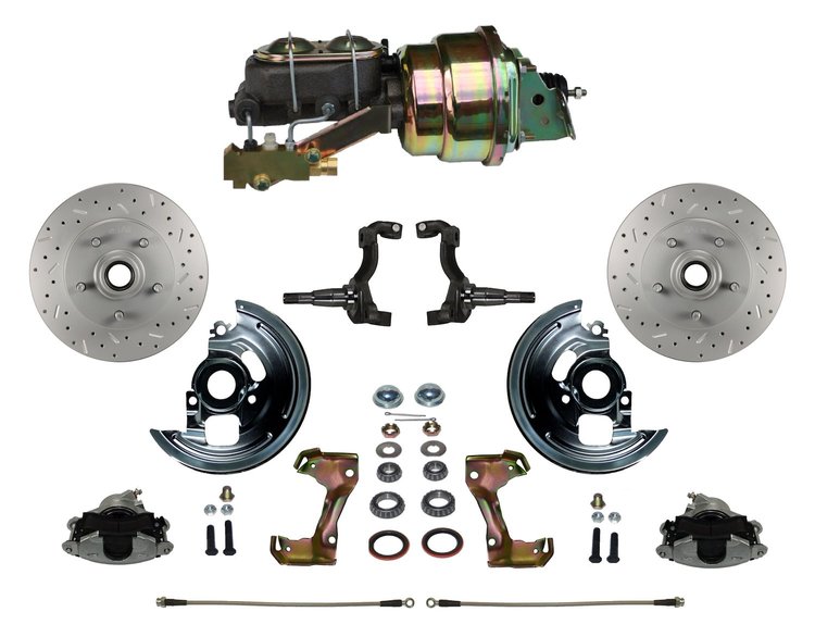 GM A/F/X-Body Front Disc Brake Conversion Kit w/Stock Height Spindles