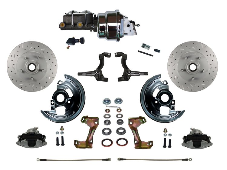 GM A/F/X-Body Front Disc Brake Conversion Kit w/Stock Height Spindles