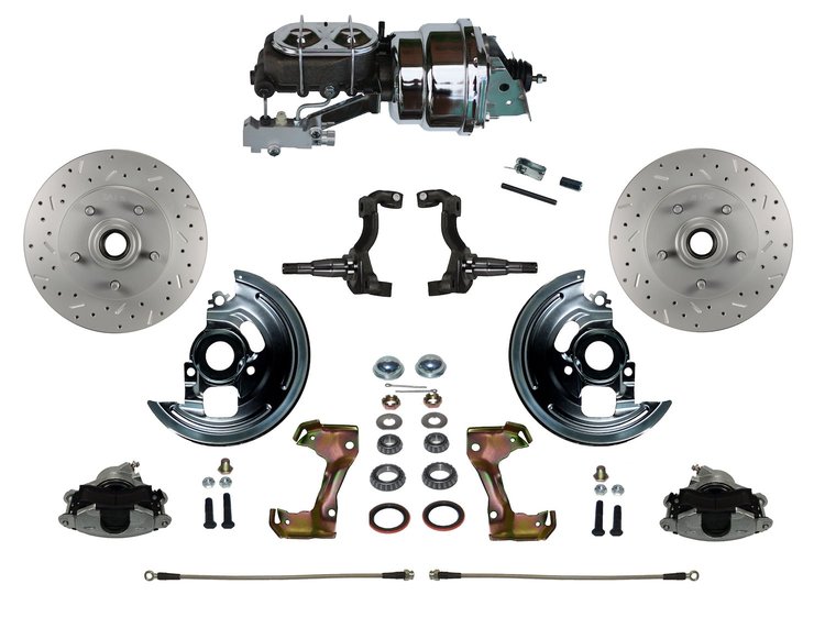 GM A/F/X-Body Front Disc Brake Conversion Kit w/Stock Height Spindles