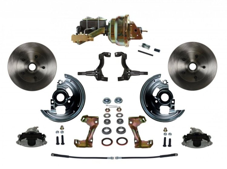GM A/F/X-Body Front Disc Brake Conversion Kit w/Stock Height Spindles