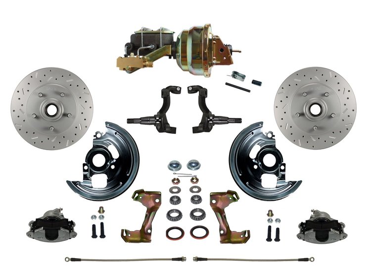 GM A/F/X-Body Front Disc Brake Conversion Kit w/Stock Height Spindles