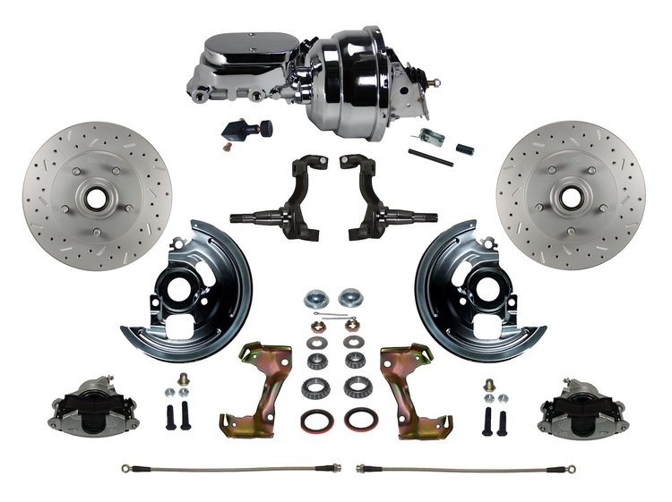 GM A/F/X-Body Front Disc Brake Conversion Kit w/Stock Height Spindles