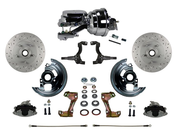 GM A/F/X-Body Front Disc Brake Conversion Kit w/Stock Height Spindles