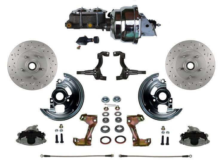 GM A/F/X-Body Front Disc Brake Conversion Kit w/Stock Height Spindles