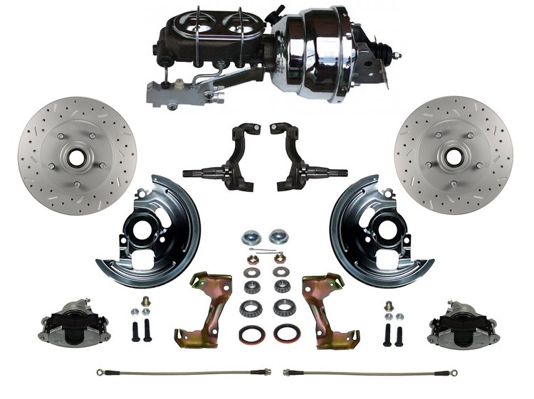 GM A/F/X-Body Front Disc Brake Conversion Kit w/Stock Height Spindles