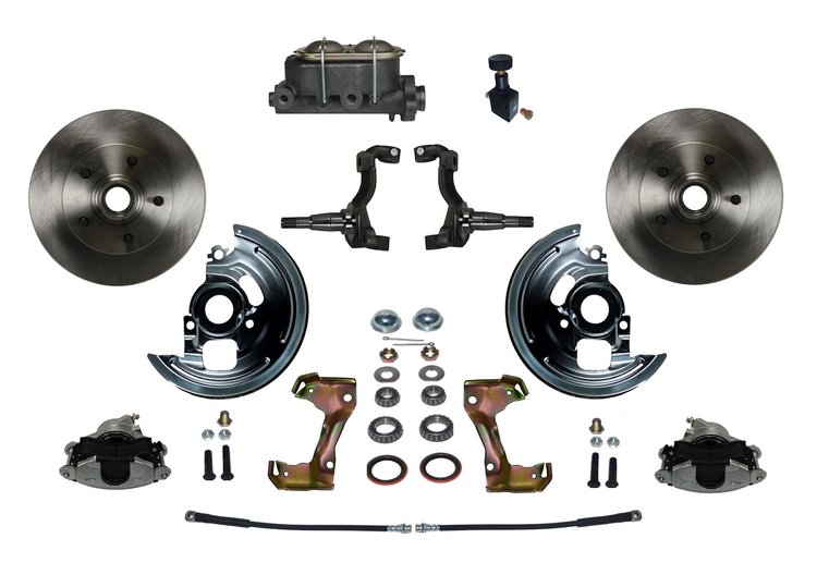 Chevy II/Nova Front Disc Brake Conversion Kit w/Stock Height Spindles
