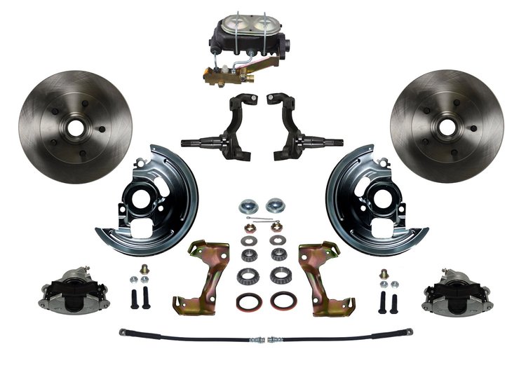 Chevy II/Nova Front Disc Brake Conversion Kit w/Stock Height Spindles