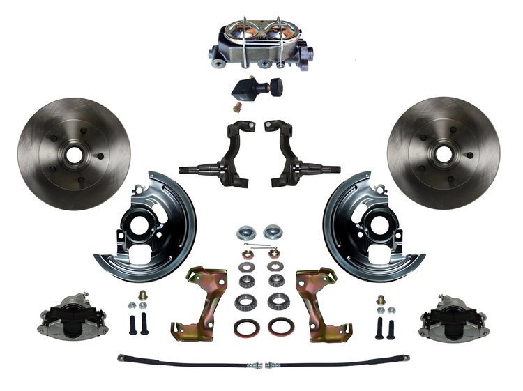 Chevy II/Nova Front Disc Brake Conversion Kit w/Stock Height Spindles