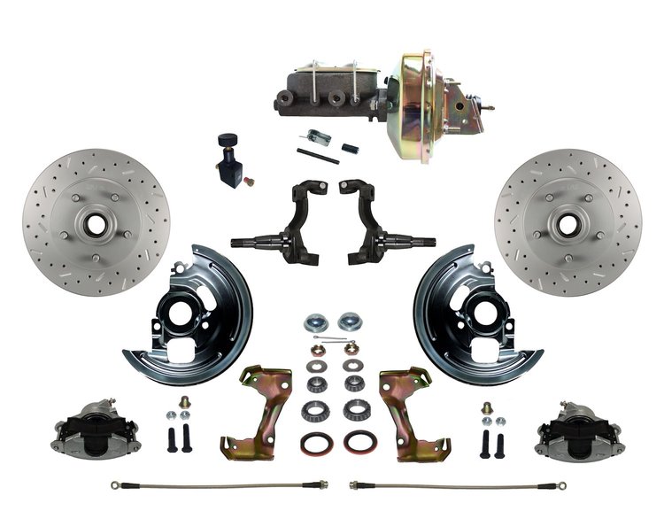 Chevy II/Nova Front Disc Brake Conversion Kit w/Stock Height Spindles
