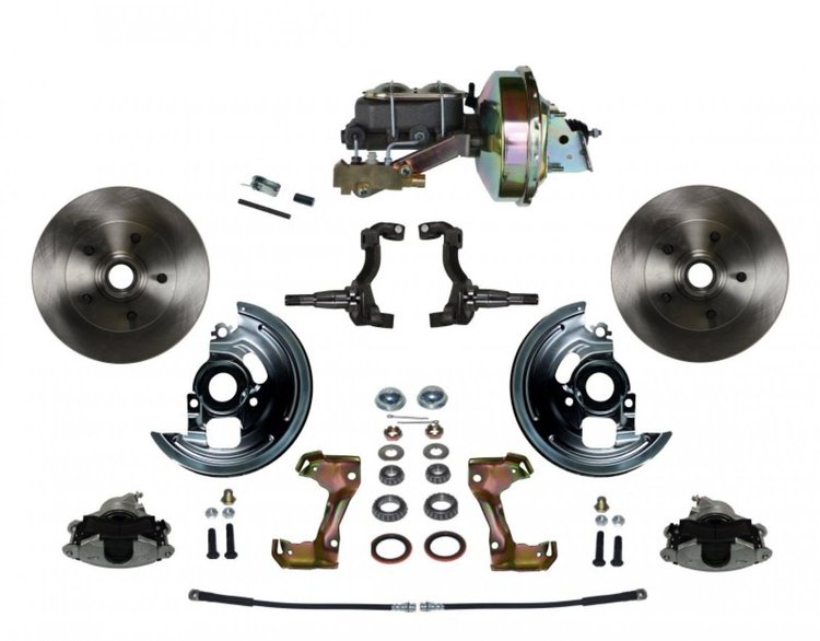 Chevy II/Nova Front Disc Brake Conversion Kit w/Stock Height Spindles