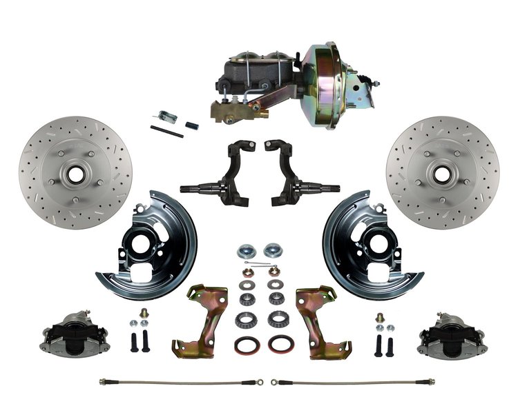Chevy II/Nova Front Disc Brake Conversion Kit w/Stock Height Spindles