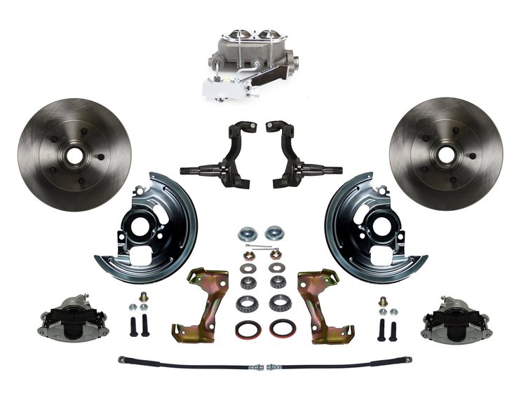 Chevy II/Nova Front Disc Brake Conversion Kit w/Stock Height Spindles
