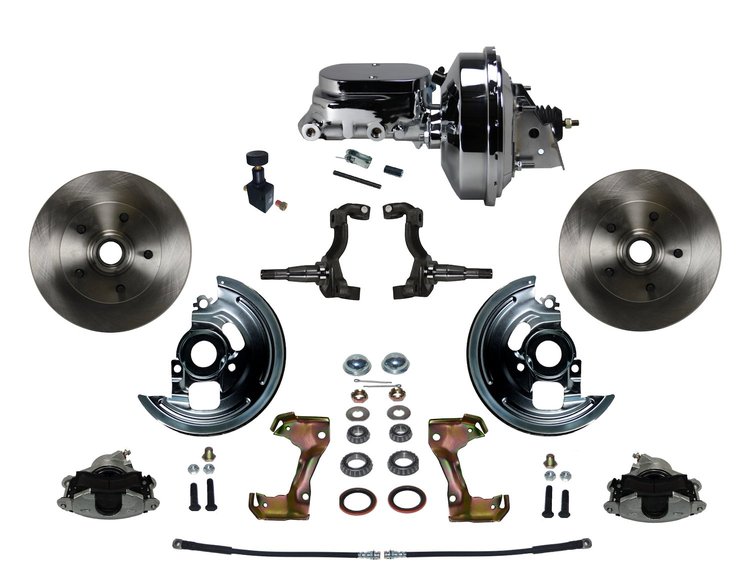 Chevy II/Nova Front Disc Brake Conversion Kit w/Stock Height Spindles