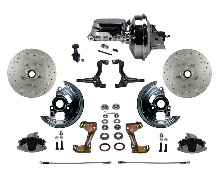 Chevy II/Nova Front Disc Brake Conversion Kit w/Stock Height Spindles