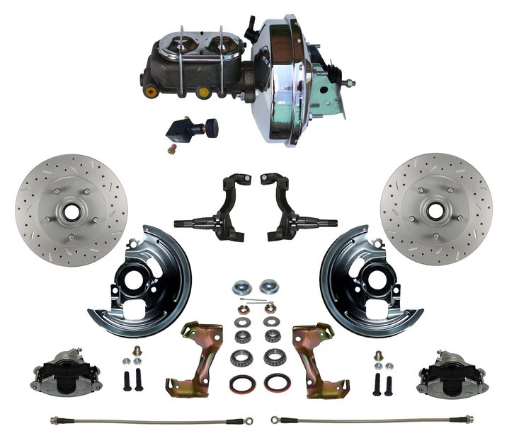Chevy II/Nova Front Disc Brake Conversion Kit w/Stock Height Spindles