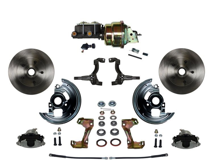 Chevy II/Nova Front Disc Brake Conversion Kit w/Stock Height Spindles