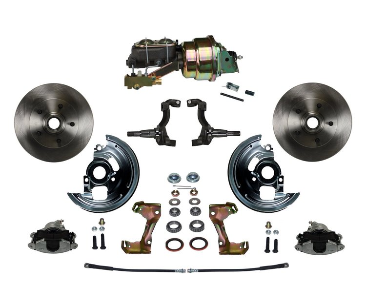 Chevy II/Nova Front Disc Brake Conversion Kit w/Stock Height Spindles