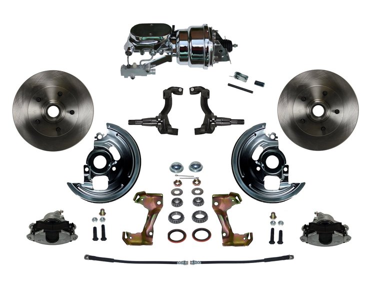 Chevy II/Nova Front Disc Brake Conversion Kit w/Stock Height Spindles