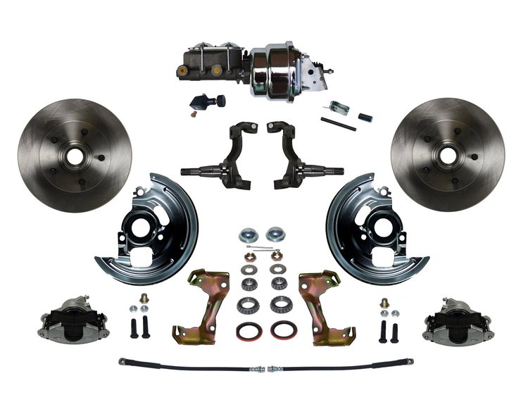 Chevy II/Nova Front Disc Brake Conversion Kit w/Stock Height Spindles