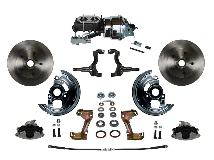 Chevy II/Nova Front Disc Brake Conversion Kit w/Stock Height Spindles