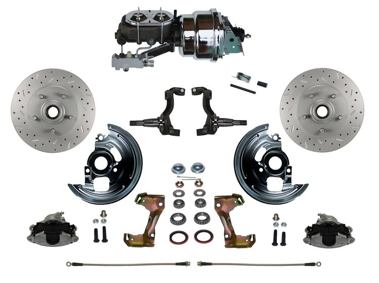 Chevy II/Nova Front Disc Brake Conversion Kit w/Stock Height Spindles