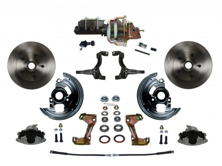 Chevy II/Nova Front Disc Brake Conversion Kit w/Stock Height Spindles