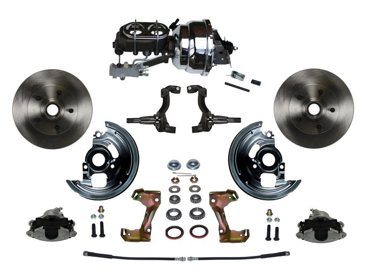 Chevy II/Nova Front Disc Brake Conversion Kit w/Stock Height Spindles