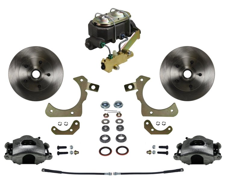 1955-1958 Chevy Tri-Five, GM Full Size Front Disc Brake Conversion Kit w/ Factory Spindles