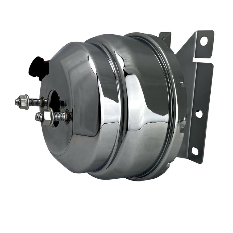 PBKT6011 Vacuum Brake Booster, Power Booster Kit 8 in. Dual Booster (Chrome)