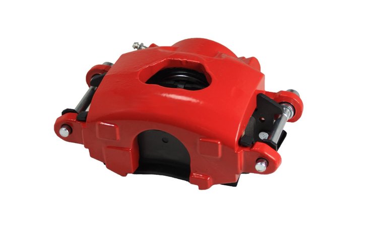 RA4044 Cal Disc Brake Caliper, Caliper Single-Piston GM Left Side Red Powder Coated