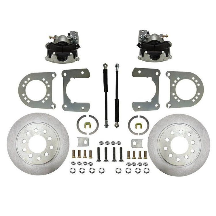 RC0020 Rear Disc Brake Conversion Kit for 1957-1986 Ford F100/F150/Bronco [Large Torino Bearing Rear Axle, Zinc Plated Calipers]