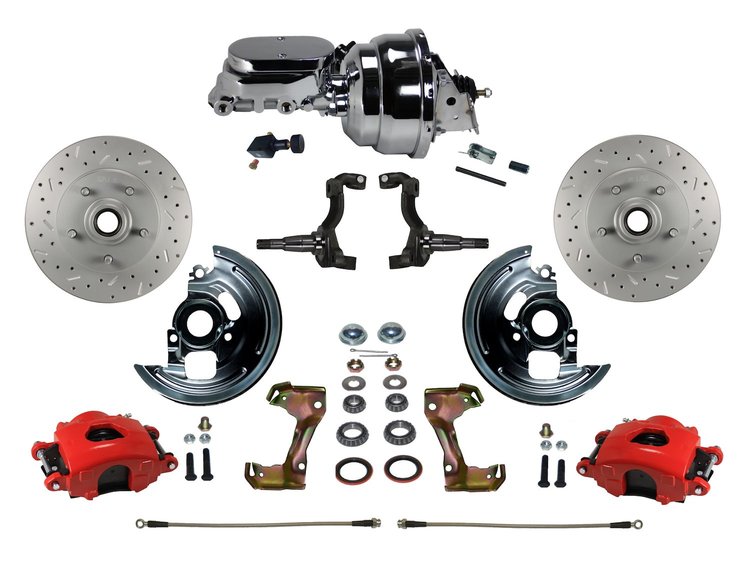 GM A/F/X-Body Front Disc Brake Conversion Kit w/Stock Height Spindles