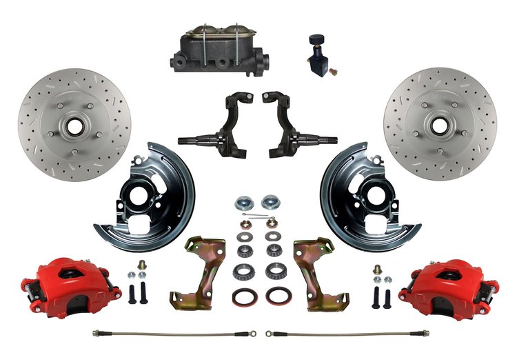 Chevy II/Nova Front Disc Brake Conversion Kit w/Stock Height Spindles