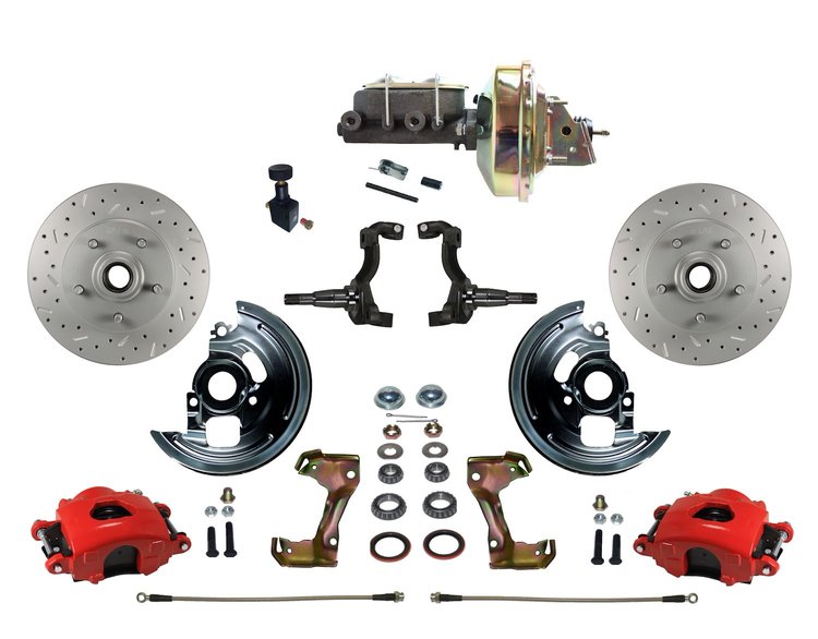 Chevy II/Nova Front Disc Brake Conversion Kit w/Stock Height Spindles