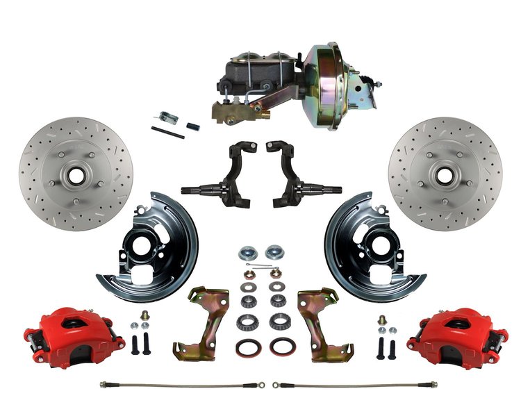 Chevy II/Nova Front Disc Brake Conversion Kit w/Stock Height Spindles
