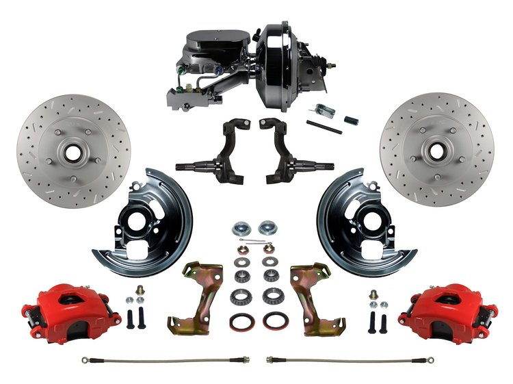 Chevy II/Nova Front Disc Brake Conversion Kit w/Stock Height Spindles