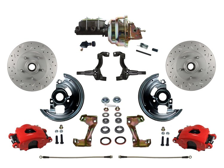 Chevy II/Nova Front Disc Brake Conversion Kit w/Stock Height Spindles
