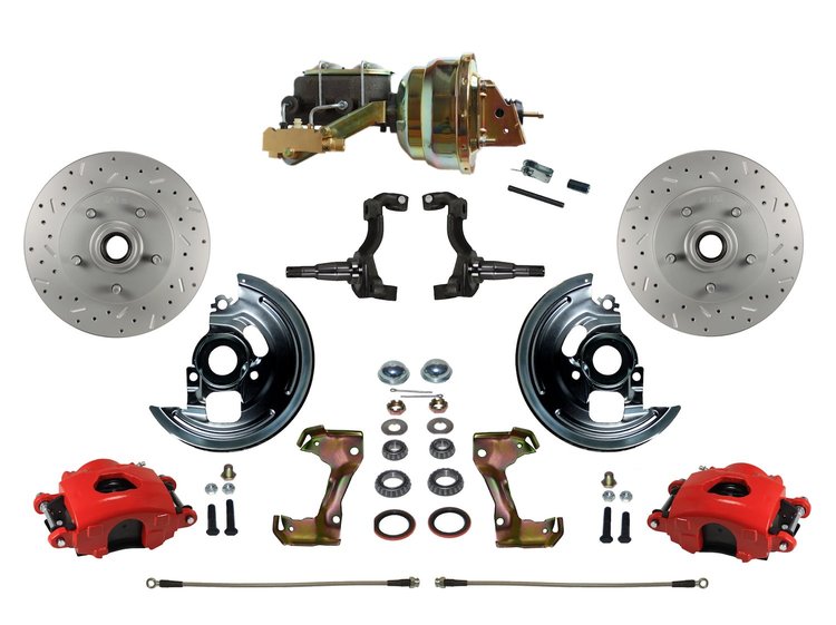 Chevy II/Nova Front Disc Brake Conversion Kit w/Stock Height Spindles
